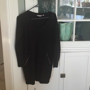 Athleta long sleeve black dress.