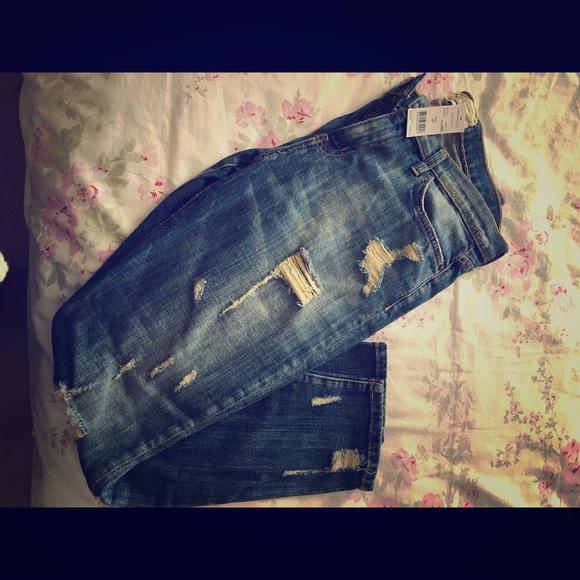 Current Elliot the stiletto shredded Jean, NWT!