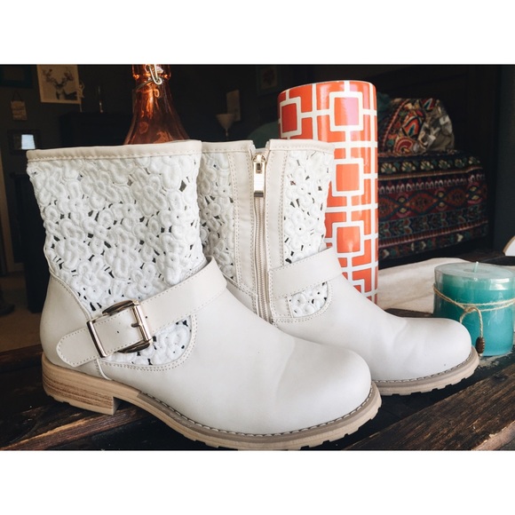 Cream Colored Booties