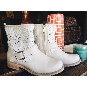 Cream Colored Booties
