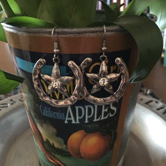 Jewelry - Cowgirl Up earrings with bling
