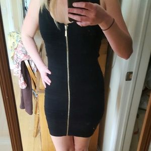 Sexy bebe cut out back dress