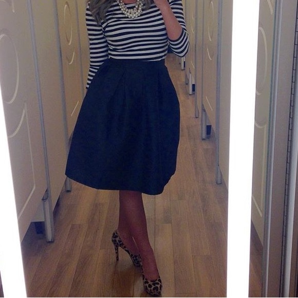 Black Full Skirt