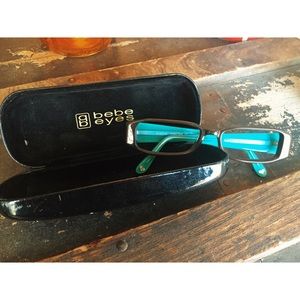 Bebe Eyes Glasses in Tortoise Shell and Green