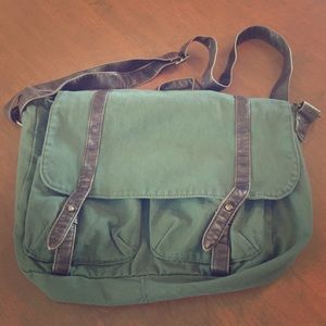 Mossimo Olive Messenger Bag