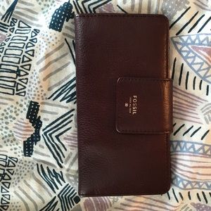 Fossil Sydney Leather Tab Wallet
