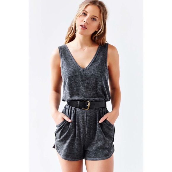 UO Dolphin V-Neck Short Romper