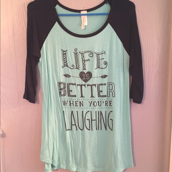 3/4 tee very soft good to be worn with leggings