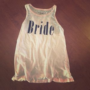 Bride Racerback top