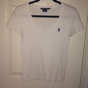 White polo vneck