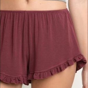 Maroon Brandy Melville Shorts