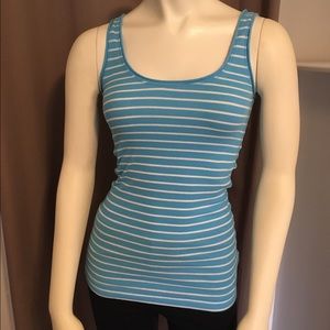 AE Blue & Whit Striped Tank