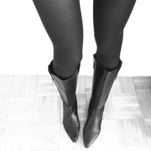 Michael Kors black riding/equestrian boot size 8