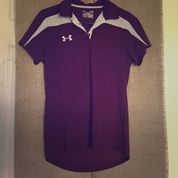 Women's Burgundy Polo