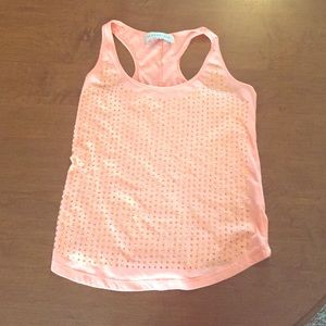 Peach tank with gold details!