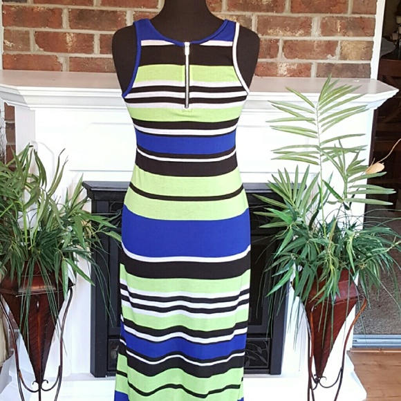 🔴 $$ "NWOT" Striped Maxi Dress - Picture 2 of 3