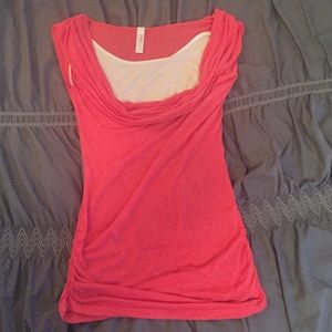 Coral Maternity top