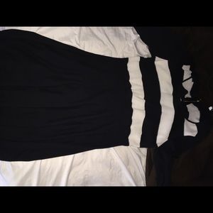 Black and White Sweater Dress