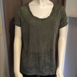 CK Olive Burnout Tee