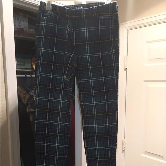 Pixie plaid pants