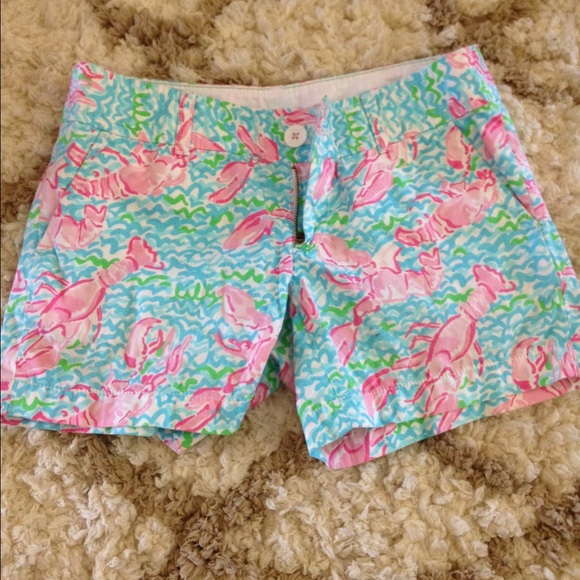 Lilly Pulitzer lobstah roll shorts. Size 0