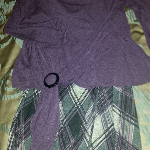 Purple skirt set