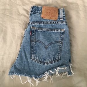 High Waisted Jean Shorts