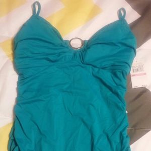 Michael kors turquoise bathing suit