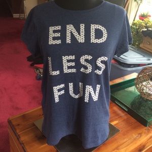 Victoria's Secret Tee Navy Size Small