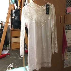 White lace dress