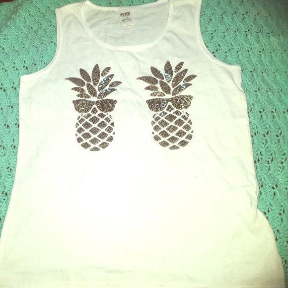 Victoria Secret Pink Pineapple tank top