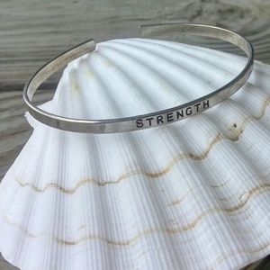 STRENGTH Bangle 925 Sterling Silver Bracelet