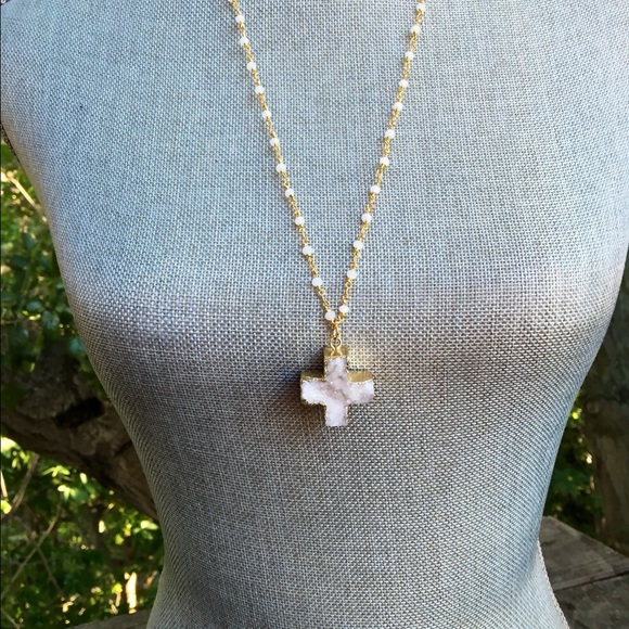 Druzy charm Necklace