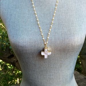 Druzy charm Necklace