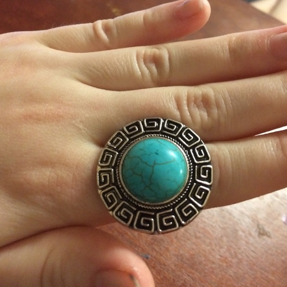 Very unique turquoise silver ring 💍