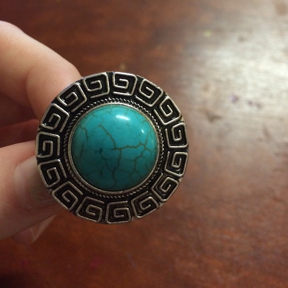 Very unique turquoise silver ring 💍 - Picture 2 of 3