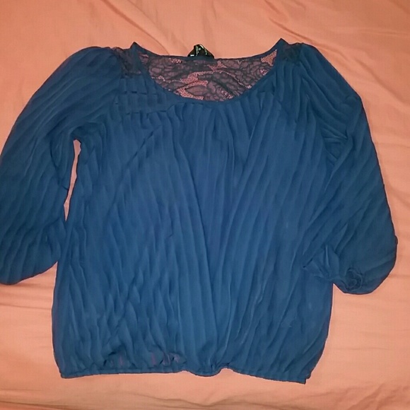 Navy Blue Blouse