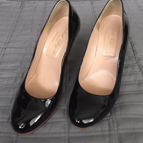 Robert Clergerie black patent leather pumps
