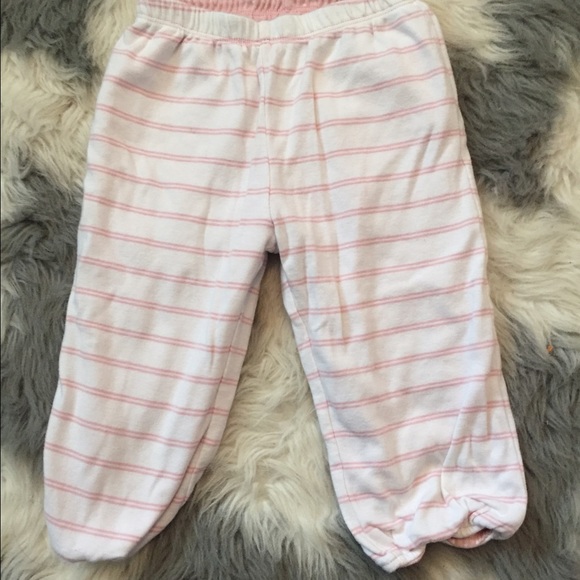 Reversible Pink/white baby gap sweatpants