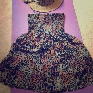 New Glory strapless sundress.