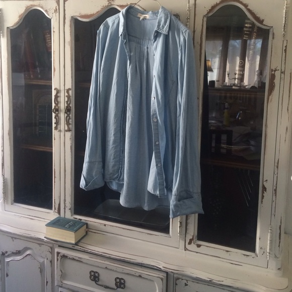Chambray denim shirt