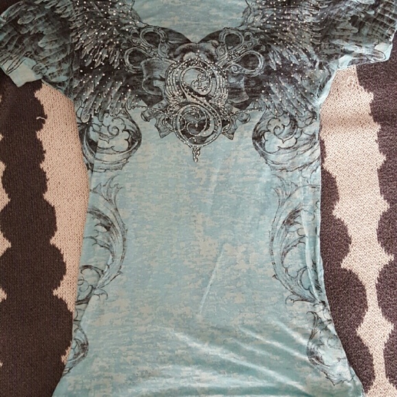 Simple short sleeve casual bling tee