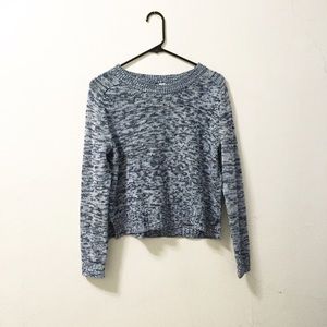 H&M blue and white blend sweater