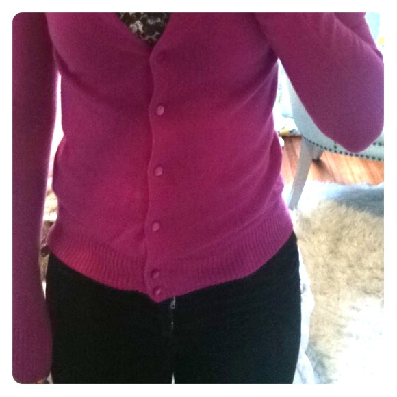 J.Crew cashmere sweater in purple