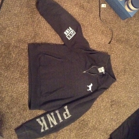 Charcoal gray half zip