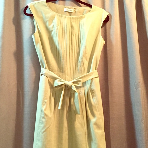 Calvin Klein mint green dress.