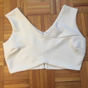 Forever21+ White Crop Top