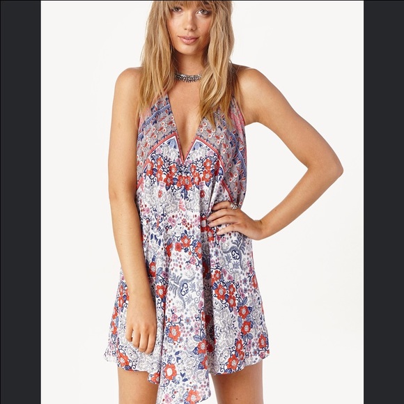 NWT Blue Life Scarf Print Tunic