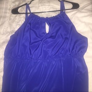 Color block maxi dress