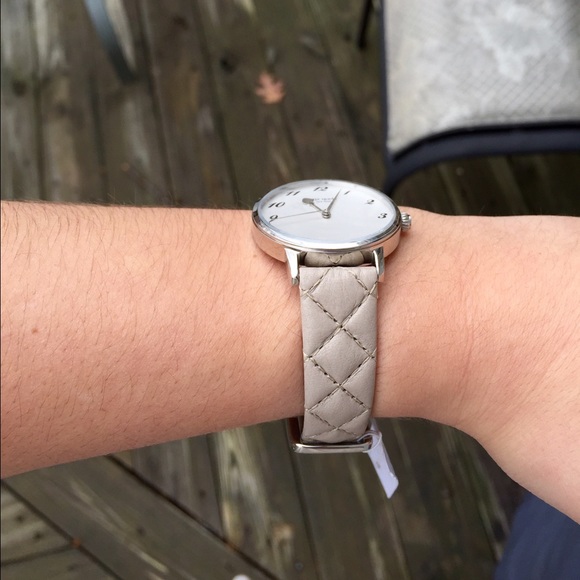 Kate Spade Quilted Cream Colored Watch - Picture 3 of 4